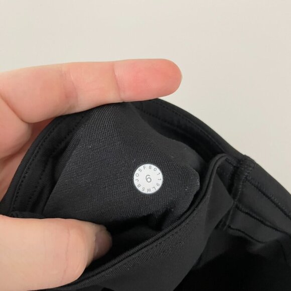 Lululemon Train Times 7/8 Pant Mesh Black Leggings Size 6 - Picture 3 of 7